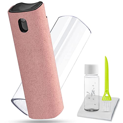 Touchscreen Mist Cleaner, Screen Cleaners Spray, DauMeiQH Laptop Cleaning Kit for Electronic Cell Phone iPhone, iPad, Computer, Tablet, MacBook Pro, PC, Monitor, TV, LCD Flat Screens, Eyeglass - Pink