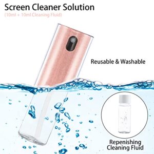 Touchscreen Mist Cleaner, Screen Cleaners Spray, DauMeiQH Laptop Cleaning Kit for Electronic Cell Phone iPhone, iPad, Computer, Tablet, MacBook Pro, PC, Monitor, TV, LCD Flat Screens, Eyeglass - Pink