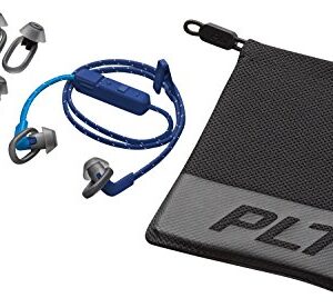 Plantronics BackBeat FIT 305 Sweatproof Sport Earbuds, Wireless Headphones, Dark Blue/Blue