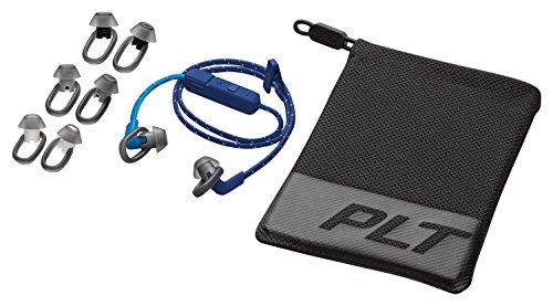 Plantronics BackBeat FIT 305 Sweatproof Sport Earbuds, Wireless Headphones, Dark Blue/Blue