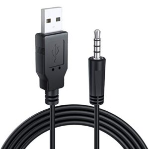 ancable 3-feet usb 2.0 type a to 3.5mm aux male charging cable cord for mp3 mp4 players, headphones, speakers, watches, boombox, research chips and any other device with 3.5mm port
