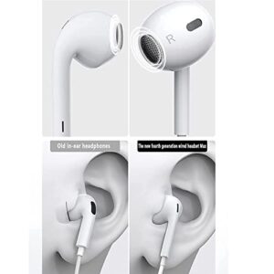 Apple Headphone Wired with Lightning Connector [Apple MFi Certified] in-Ear Noise Isolating iPhone Headphone Built-in Microphone & Volume Control Compatible with iPhone 13/12/11/SE/X/XR/8/7-All iOS