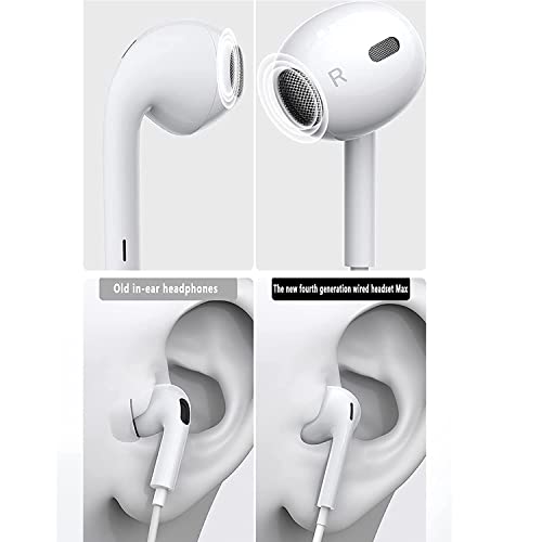 Apple Headphone Wired with Lightning Connector [Apple MFi Certified] in-Ear Noise Isolating iPhone Headphone Built-in Microphone & Volume Control Compatible with iPhone 13/12/11/SE/X/XR/8/7-All iOS