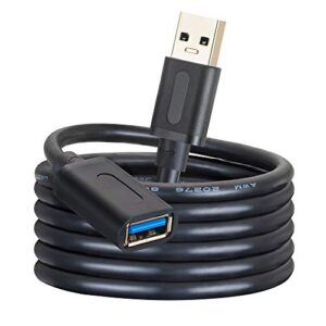 usb 3.0 extension cable 25ft,usb 3.0 high speed extender cord type a male to a female for playstation, xbox, usb flash drive, card reader, hard drive,keyboard, printer, scanner(25ft/8m)