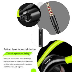 Docooler Wired in-Ear Waterproof Earphones Ear Hook Earbuds Stereo Super Bass Headphones Sport Headset with Mic Black