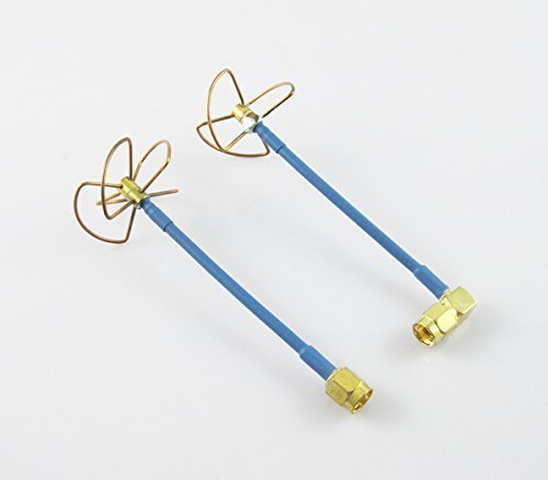 Anbee FPV 5.8Ghz Circular Polarized Clover Leaf Antenna High Gain Aerial Set RP-SMA Female Plug