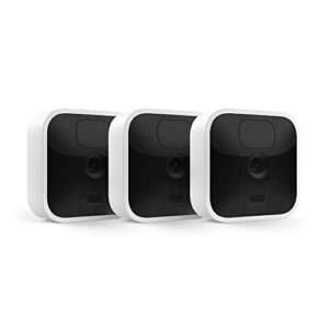 blink indoor (3rd gen) – wireless, hd security camera with two-year battery life, motion detection, and two-way audio – 3 camera system