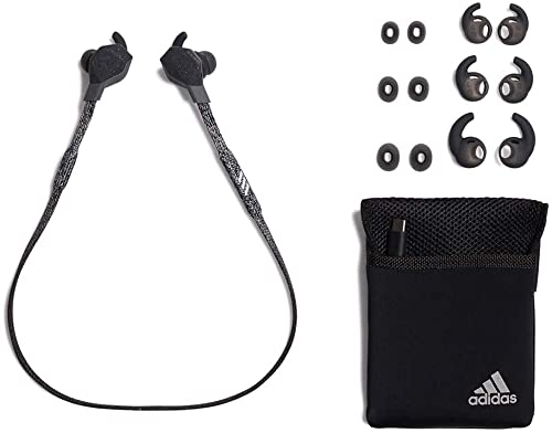 Adidas Wireless Bluetooth in-Ear Headphones - Sweat-Proof and Frictionless for Running (Night Grey)