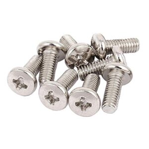 BestTong 60 PCS Stainless Steel VESA TV LCD Monitor Mounting Phillips Head Screws M4 x 10mm