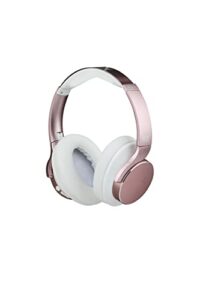 altec lansing comfort q+ bluetooth headphones, active noise cancellation, comfortable, quite, noise cancelling headphone, up to 26 hours of playtime, 30 ft. wireless range, rose gold