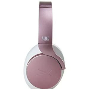 Altec Lansing Comfort Q+ Bluetooth Headphones, Active Noise Cancellation, Comfortable, Quite, Noise Cancelling Headphone, Up to 26 Hours of Playtime, 30 Ft. Wireless Range, Rose Gold