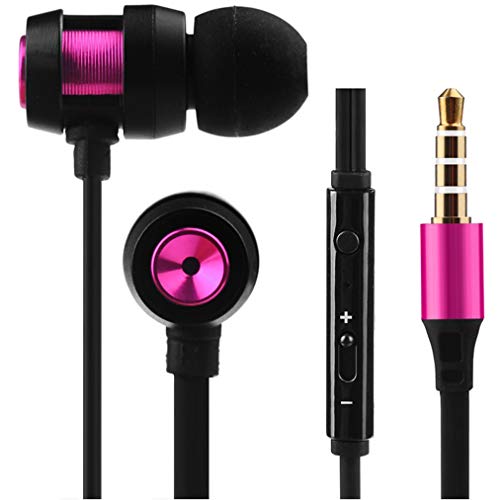 Earbuds with Microphone,2 Pack Ear Buds Headphones Bass Earphones with Mic and Volume Control Noise Isolating (2 Pack)