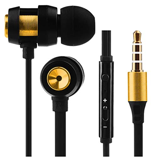 Earbuds with Microphone,2 Pack Ear Buds Headphones Bass Earphones with Mic and Volume Control Noise Isolating (2 Pack)