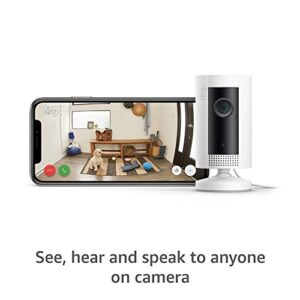 Ring Indoor Cam, Compact Plug-In HD security camera with two-way talk, White, Works with Alexa – White – 3-Pack