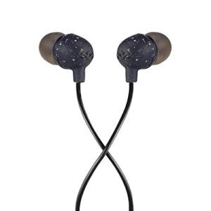 House of Marley Little Bird: Wired Earphones with Microphone, Noise Isolating Design, and Sustainable Materials, Black