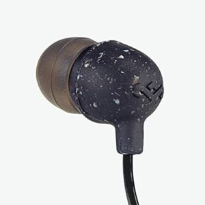 House of Marley Little Bird: Wired Earphones with Microphone, Noise Isolating Design, and Sustainable Materials, Black