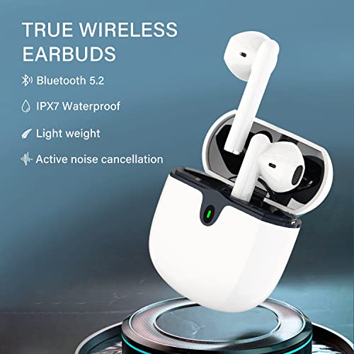 Twshouse Wireless Earbuds, Bluetooth Earbuds Hi-Fi Stereo Sound Wireless Bluetooth Headphones with Microphone 30H Playtime, Pop-ups Auto Pairing Headset IPX7 Waterproof for iPhone/Samsung/iOS/Android