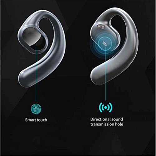 Byikun Bluetooth Headphones, Wireless Earbuds, Ture Bone Conduction Headphones, Gaming Earbuds Not in The Ear Ows Sports Headset Hanging Ear Type Super Long Battery Life, Noise Cancelling Earbuds