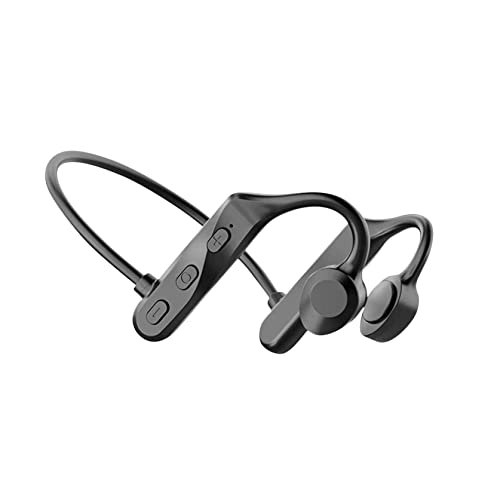 cuyhtdup True Conduction Concept Bluetooth Headset Does Not Enter The Ear, Wireless Sports, and Waterproofing Ipx5 Waterproofing,for iOS, Android, 𝓜 and Other Systems (Black)