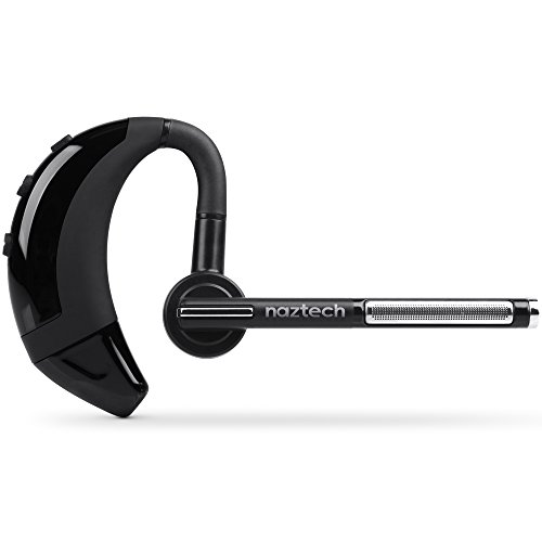 Naztech N750 Emerge Wireless BT Headset Voice Command Calls Noise Reduction Mic Perfect for Truck Drivers Compatible with iPhone, Galaxy +More [13576]