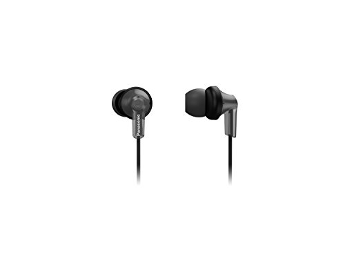 Panasonic Bluetooth Earbud Headphones with Microphone, Call/Volume Controller and Quick Charge Function - RP-HJE120B-K - in-Ear Headphones (Black)