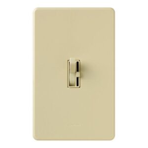 lutron toggler 1000-watt 3-way incandescent dimmer switch, ay-103ph-iv, ivory