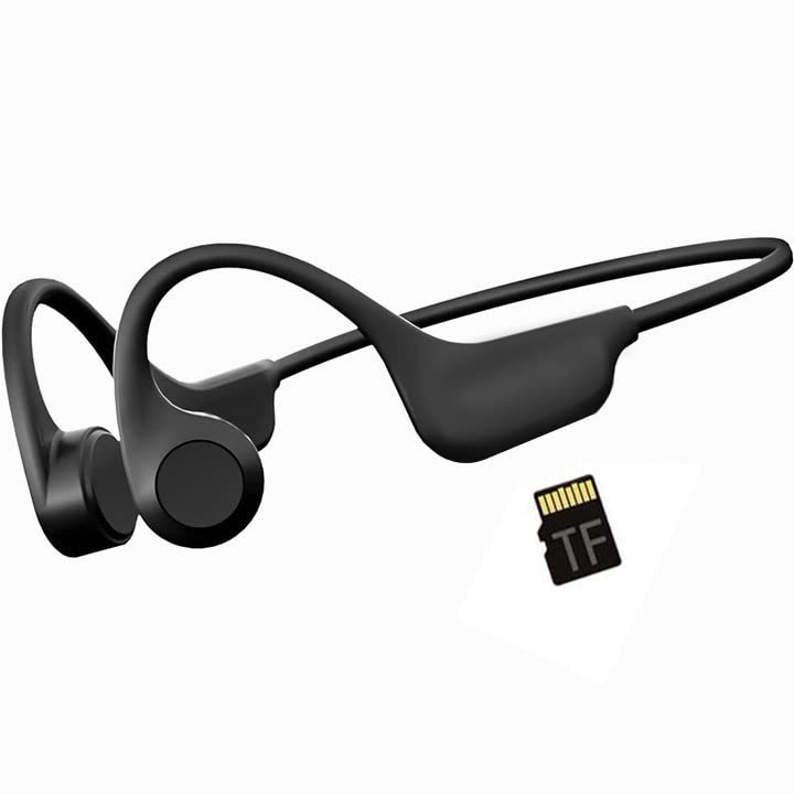 ZKAPOR Bone Conduction Headphones, 2023 Upgraded Open-Ear Wireless Earbuds Bluetooth Sport Headphones with Microphones