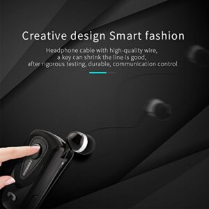 Fineblue F930 Wireless Freedom Business Bluetooth Headset Call Clarity Golden Blue Music No Bound Smart one Drag Two Bluetooth Earphone - Black