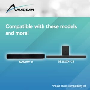 Aurabeam XRS321 Replacement Sound Bar Remote Control for Vizio Home Theatre for Models S2920W-C0, S2920W-C0R, S3820W-C0, S3821W-C0, S3821W-C0R
