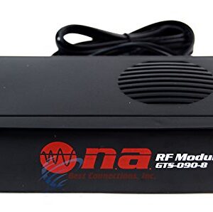 Universal RF Modulator RCA Audio Video to Coaxial Coax F-Type With S Video GTS-090-8