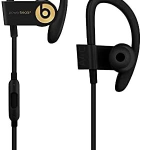 Powerbeats3 Wireless In-Ear Headphones - Trophy Gold (Black/Gold) (Renewed)