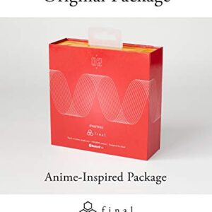 Final Audio True Wireless Earbuds Bluetooth Headphones with Charging Case. Earphones with Built-in Mic and Hands Free Touch Controls for iPhone & Android. Evangelion (Red)