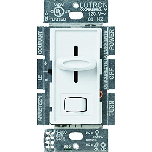 Lutron Skylark 150-Watt Single-Pole/3-Way Preset CFL-LED Dimmer SCL-153PR-WH