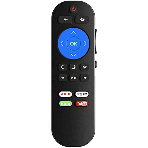 Replacement Remote Compatible with All Hitachi Roku TV, Universal for Hitachi Roku TV Remote with Netflix, Amazon, hulu, YouTube (Not Compatible with Roku Stick and Roku Box)