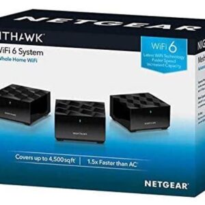 Netgear Nighthawk Whole Home Mesh WiFi 6 System, 3-Pack (MK63-100NAS)