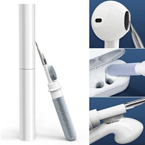 cleaner kit for airpods, 3-in-1 multifunctional wireless earbuds cleaning kit for airpods pro, bluetooth earbuds cleaning pen with sponge, brush, metal tip