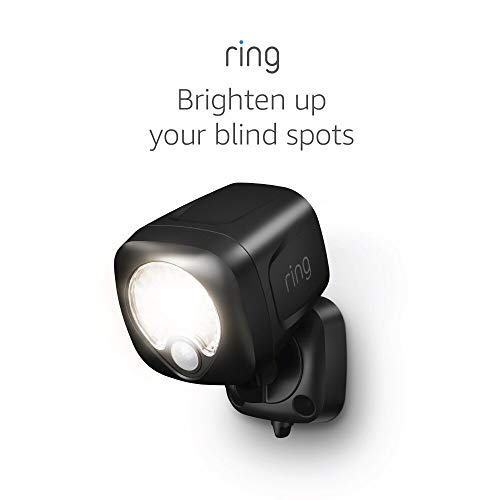 Ring Smart Lighting – Spotlight, Battery-Powered, Outdoor Motion-Sensor Security Light, Black (Bridge required)