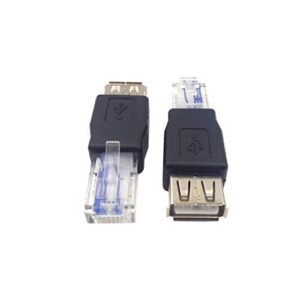 haokiang (2-pack) usb – rj45, usb2.0 a female to rj45 ethernet male af-8p8c connector, usb transfer network plug adapter