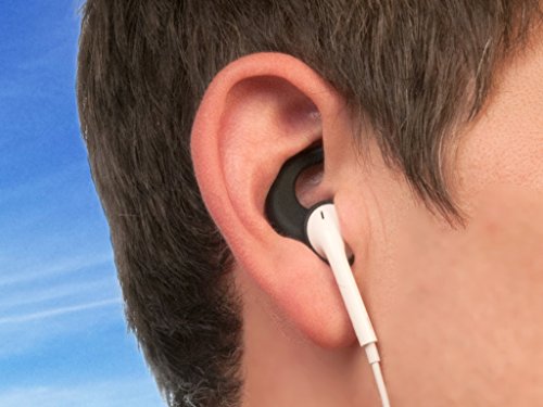 Far End Gear BudLoks Earphone Sport Grips for Apple iPod and Earpod Style Earbuds - AirPods, iPhone 3/4/5/6, Black