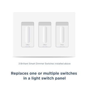 Brilliant Smart Dimmer Switch (Gray) — Compatible with Alexa, Google Assistant, Apple HomeKit, Hue, LIFX, SmartThings, TP-Link, Wemo and More