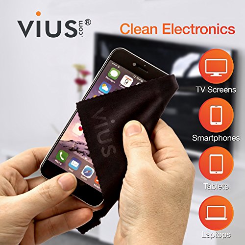 Vius Screen Cleaner Premium Screen Cleaner Spray for LCD LED TVs, Laptops, Tablets, Monitors, Phones, and Other Electronic Screens - Gently Cleans Fingerprints, Dust, Oil (8oz)