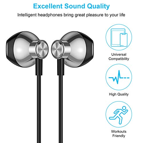 ACAGET USB C Headphones for Samsung S22 Ultra Earbuds Wired USB Type C Earphone Hifi Stereo Digital DAC Headset with Mic Headphone for Galaxy S21 Plus S23 Z Flip Fold 4 OnePlus 10 Pro 9 Pixel 7 6 Grey