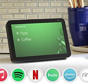 Echo Show 8 (1st Gen, 2019 release) -- HD smart display with Alexa – Unlimited Cloud Photo Storage – Digital Photo Display - Charcoal