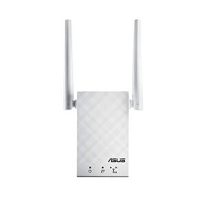 asus ac1200 dual band wifi repeater & range extender (rp-ac55) – coverage up to 3000 sq.ft, wireless signal booster for home, aimesh node, easy setup