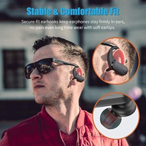 WixGear Sport Wireless Earbuds, Bluetooth 5.0 Wireless Over Ear Sport Headphones with Touch Control, and Charging Case Stereo Deep Bass Sound,30H Playtime Sweat-Proof Bluetooth Earphones with Mic