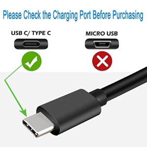Fast USB C Charger for JBL Charge 4,Charge 5,Flip-5,Pulse-4,Jr-Pop,Clip-4,GO-3,Extreme-3,Tuner-2,Endurance Peak Speaker Headphone Earphones Power Adapter Supply Charging Cable Cord