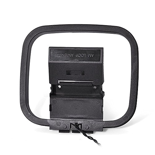 Eightwood AM FM Loop Antenna 3 Pin Mini Connector Compatible with Sony HiFi Series Sharp AV Receiver Radio Stereo System