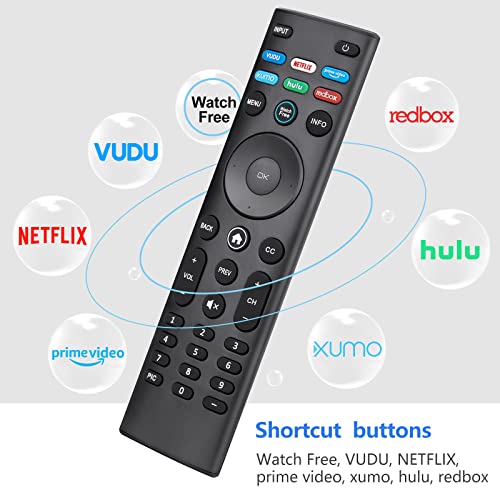 for VIZIO-Smart-TV-Remote,XRT140 for VIZIO All LED LCD HD 4K UHD HDR Smart TVs