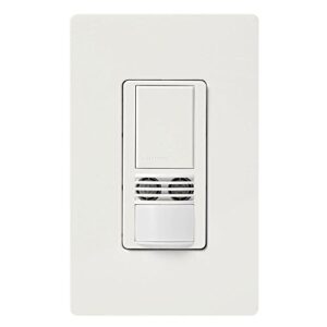 Lutron MS-A102-WH Maestro Dual Tech Occupancy Sensor Switch, no neutral required, 6 Amp Single-Pole, White
