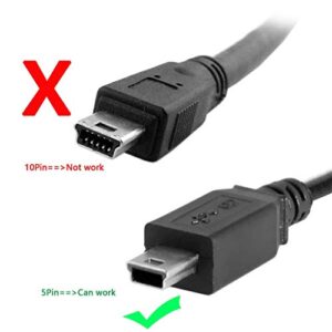 chenyang CY USB 2.0 Mini USB 5Pin Male to Female Extension Adapter Cable 5ft Mini USB Extension Cable